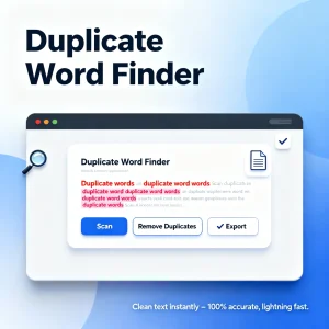 duplicate word finder